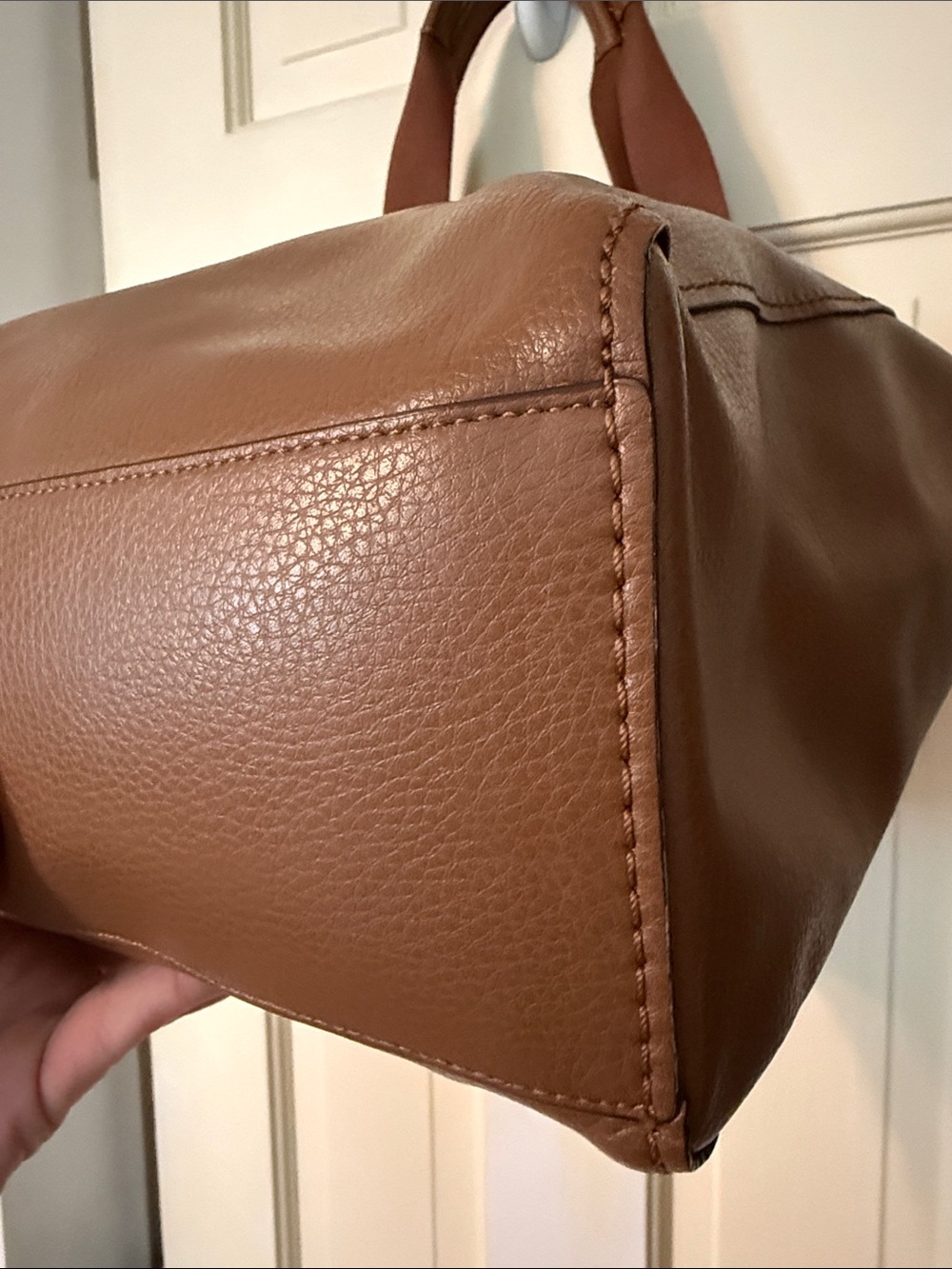 COACH Leather Derby Tote with Tassel & Charm - Picture 3 of 12